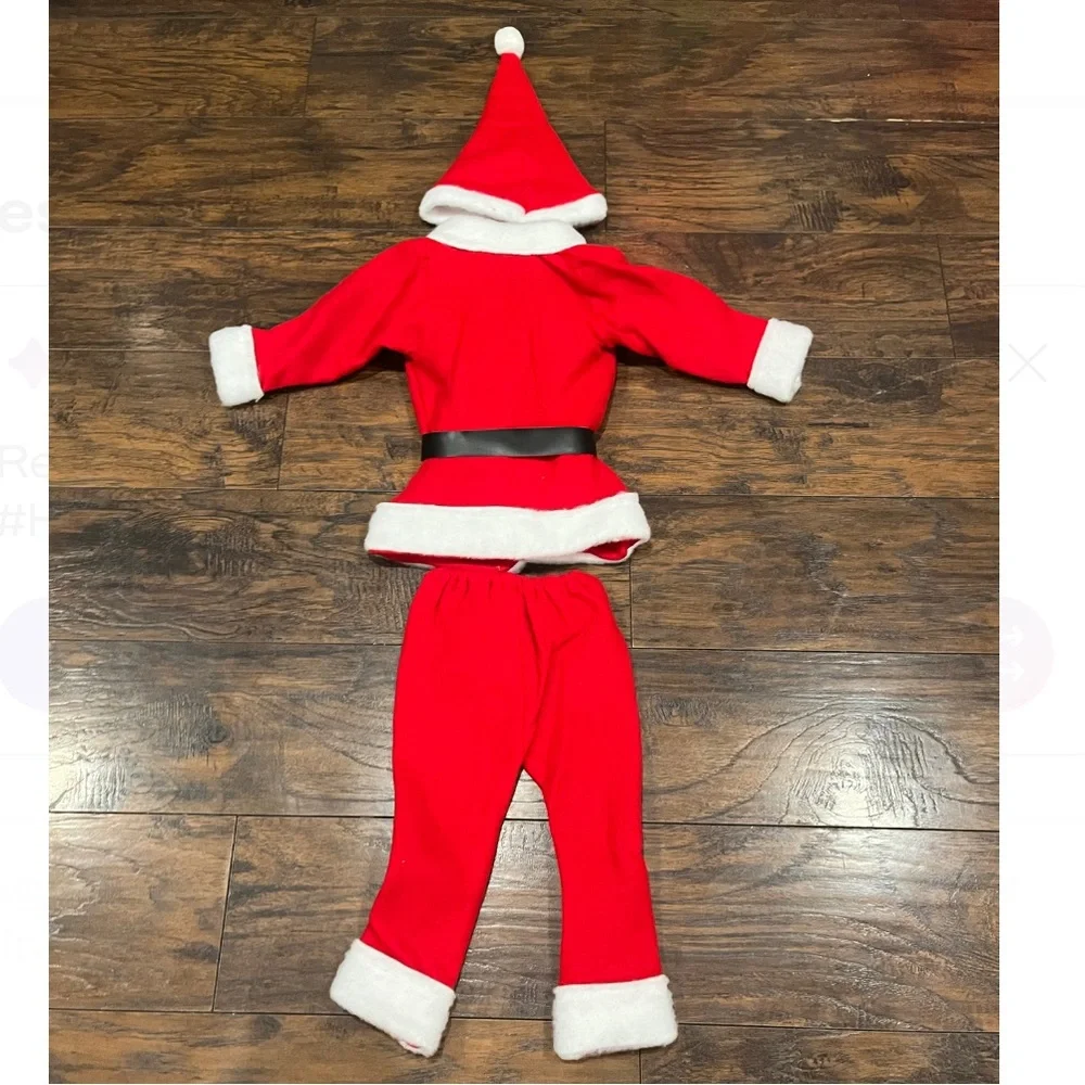 Kids' Classic Red Santa Costume with Hat